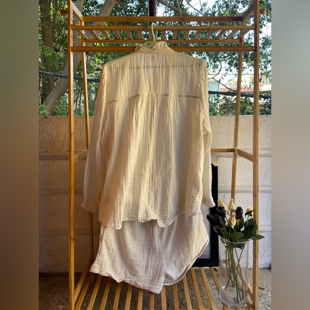 Coord Set. 100 % Cotton Crinkle Double Gauze.Size - XL - Picture 5 of 14